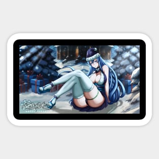 Esdeath Christmas outfit Sticker